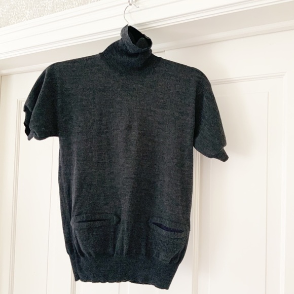 YSL gray 100% wool turtleneck sweater - Picture 12 of 15